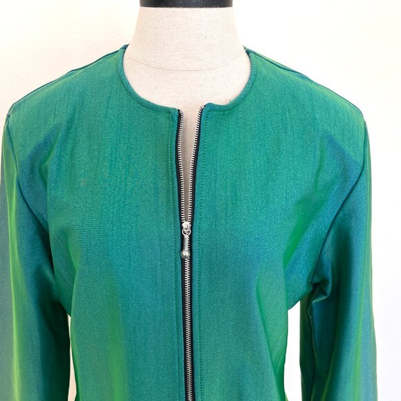 80's Green Mini Dress - Stretch - Tapemeasure New York - Size Medium - Picture 9 of 9